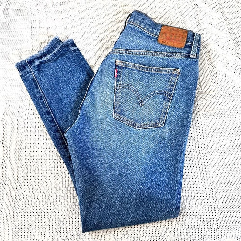 Levi’s 501 Straight Skinny Leg Jeans Size 31 - Picture 5 of 11